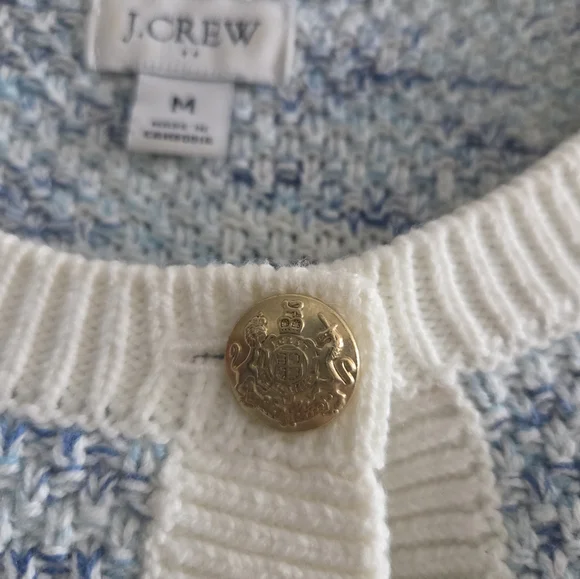 JCrew Factory Stitched cardigan sweater, Sz M - Picture 3 of 4